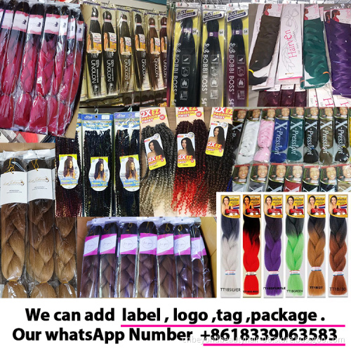 Free Sample Synthetic Crochet Hair Extension Jumbo Yaki Pre Stretch Jumbo Braiding Hair For Black Women